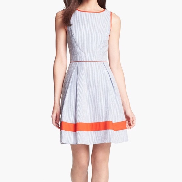 Seersucker, lined dress, size 8 - Picture 11 of 12